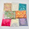 1pc 50g Bag Packaged Chunky  Glitter Mixed Chunky Glitter Sequins Pearl Fluorescent  Glitter Neon Color Glitter Powder for Arts Craft Epoxy Resin
