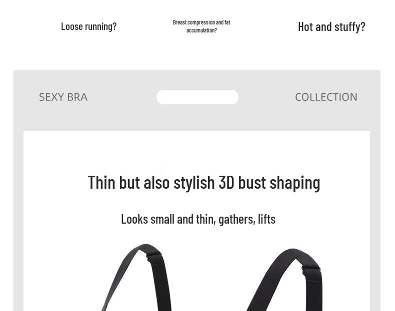 Women's Seamless Light Sports Bra: Supportive, Anti-Sag, Plus Size, Slimming, Summer Thin