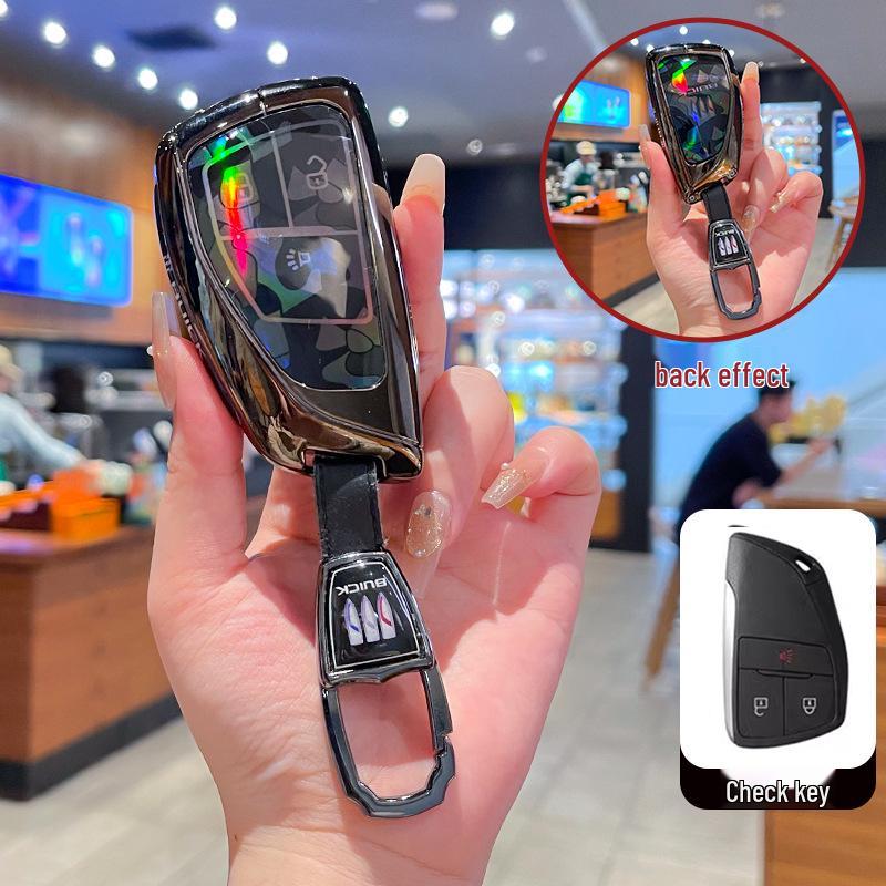 High-End Full-Coverage Metal Key Fob Case for Buick Envision Plus, Envision S/GS, and LaCrosse Cars