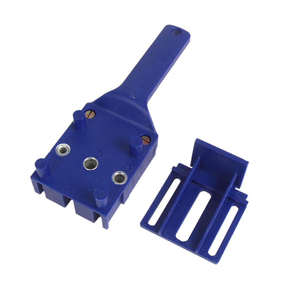 For Carpentry Straight Hole Locator Clamp Woodworking Dowel Handheld Drill Guide And Hole Saw Tool 6/8/10Mm Drill Bit