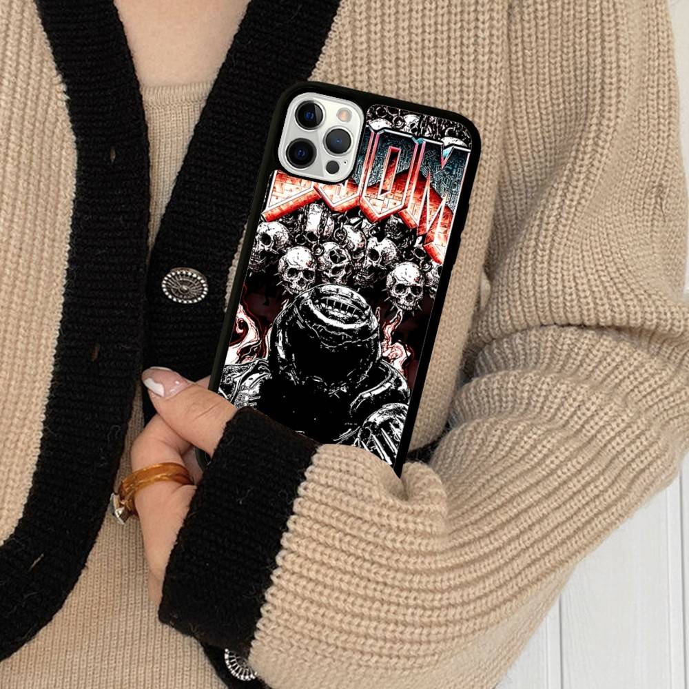 Etui na telefon D-DoomS E-Eternal do iPhone 17 Pro 16 Plus 16 Pro Max 15 14 13 12 11 Tylna osłona PC+TPU