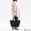 [Porter] Boyfriend Tote Bag M 739-18514 White x Black (17)