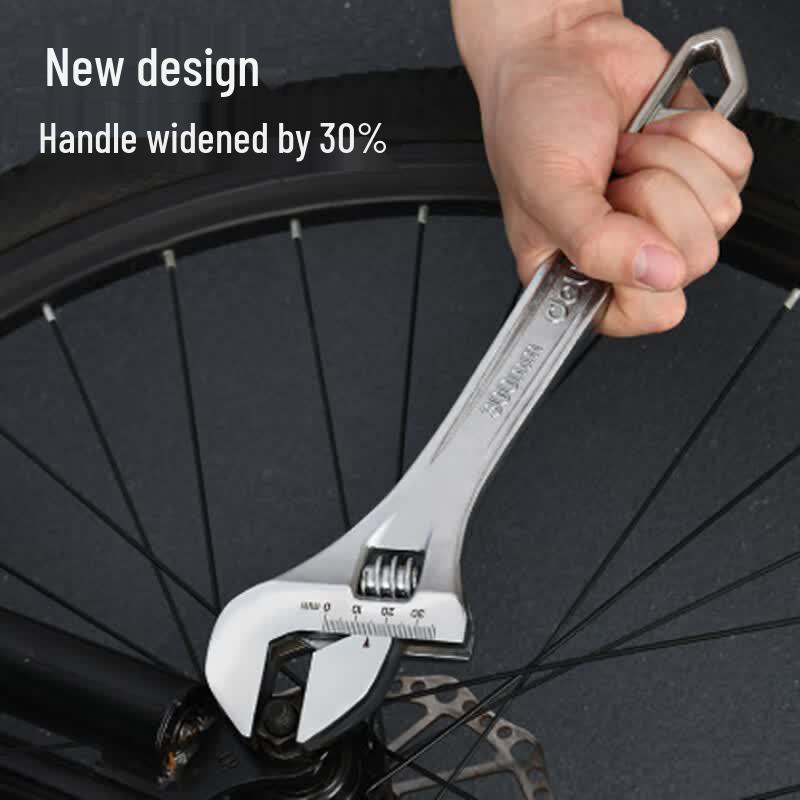 Deli Tools 10-inch Adjustable Wrench