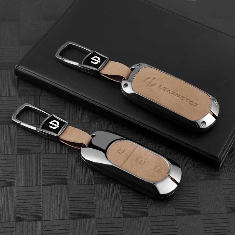 2023 Applicable Key Case for Leapmotor C11 Model 23/525 Version with C01 Shell T03 Men's Car Simple Rope Buckle