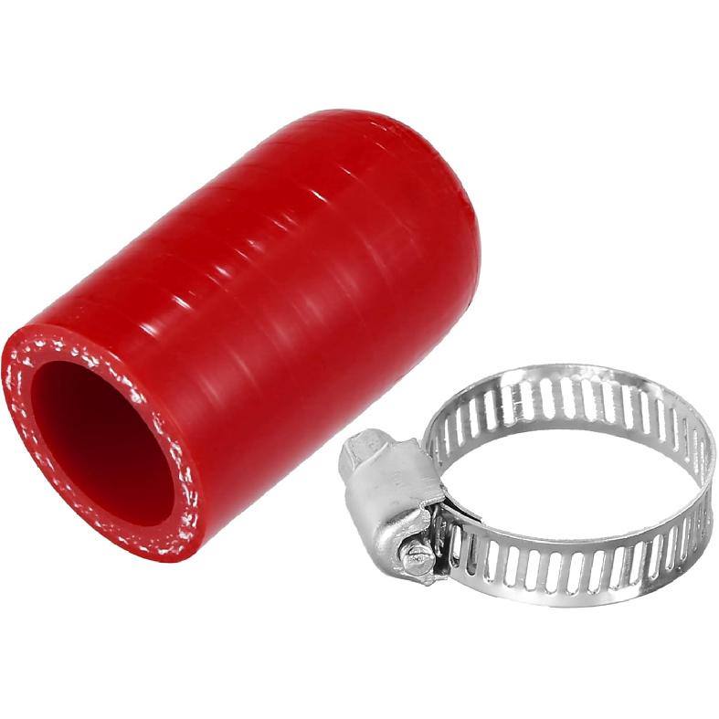 Reinforced Silicone Coolant Cap Kit, 0.71" ID Turbo Bypass Valve Cap Universal for Car Vacuum Throttle Body Water Port Fix Leak High Temperature