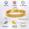 Chunky Strap Chain Bracelet for Women High-Quality Stainless Steel Waterproof Chain Bracelets Punk Wrist Jewelry Gift