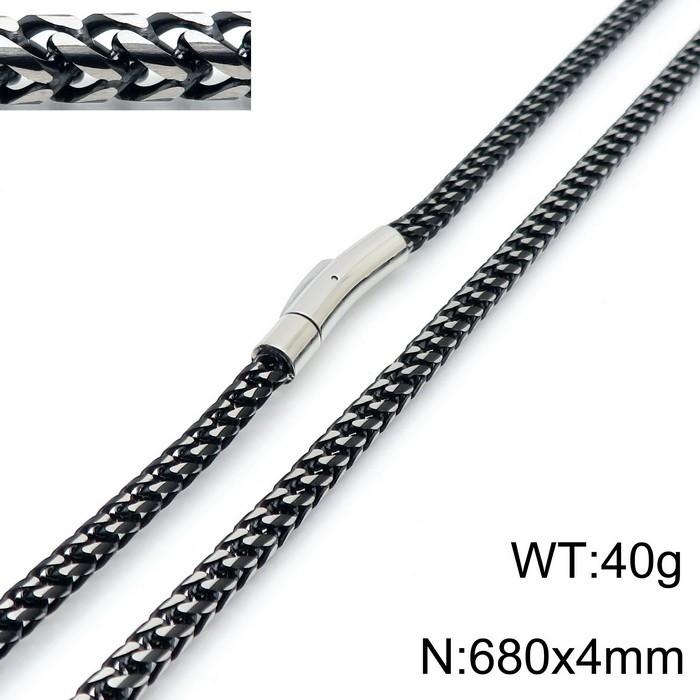4mm Width Stainless Steel 68cm Whip Chain Cool Necklace Men Link Chain Biker Jewelry Accessories