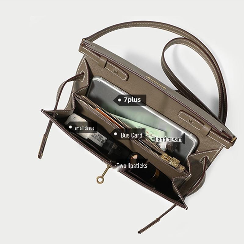2025 Mini Kelly Geldbörse: Modische Crossbody- und Handtasche aus Palmenkornleder