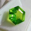 Natural Peridot Green 10+ Ct Fancy Hexagon Cut Certified Stunning Gemstone