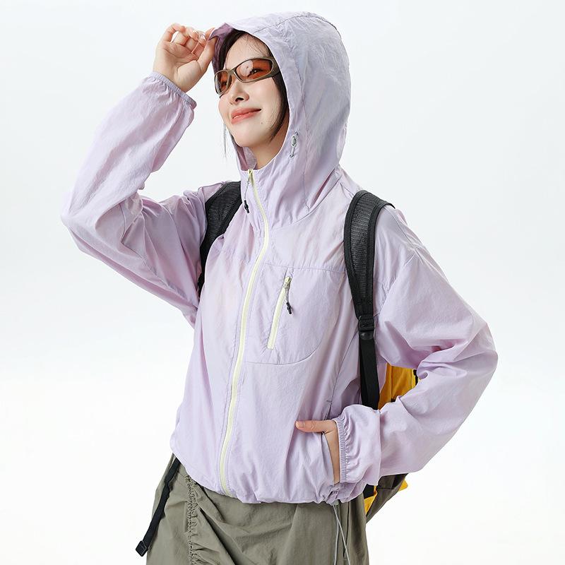 Empty Mountain Rain Outdoor Long Sleeve Sunscreen Clothing Men's and Women's Summer Hooded Sunshade Sunscreen Clothing Women's Couple Jacket Skin 