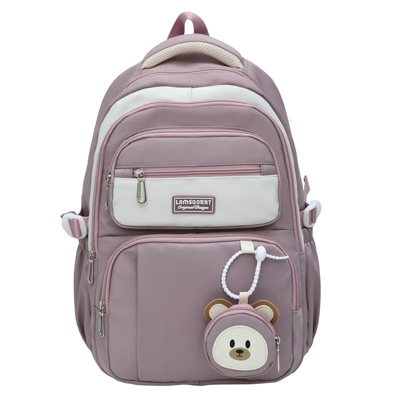 Student Schoolbag Ridge Backpack Women's Lightweight Large Capacity Backpack