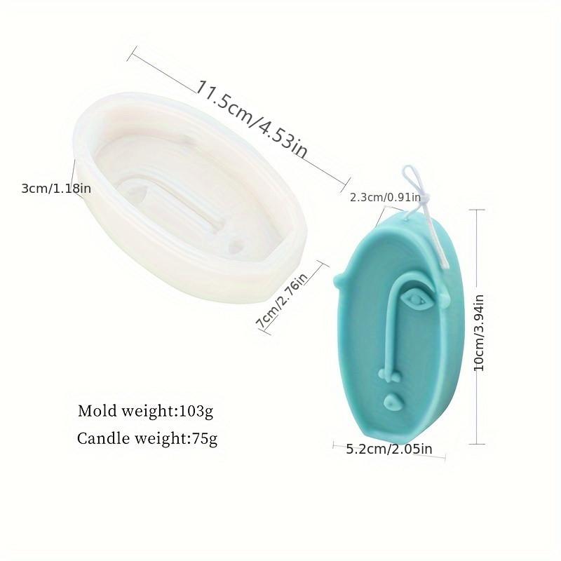 3D Art Abstract Human Face Candle Silicone Mold DIY Nordic Design Candle Making Plaster Aromath Soap Molds Home Decor Craft Gift
