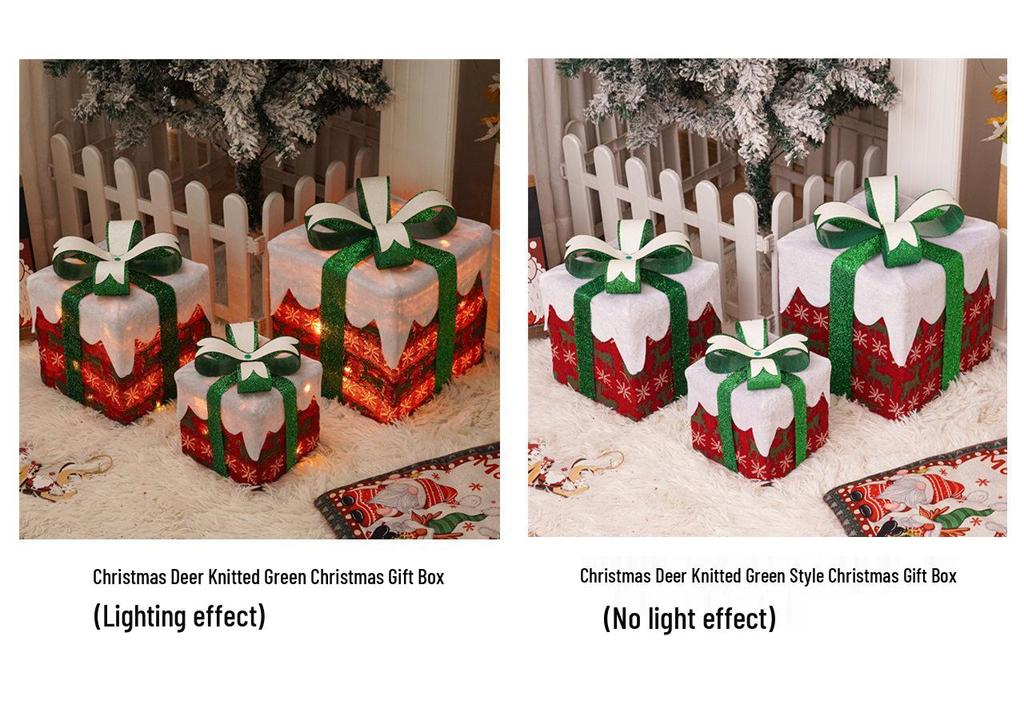 Christmas LED String Lights Gift Set: 3-Piece Decoration for Festive Party Atmosphere