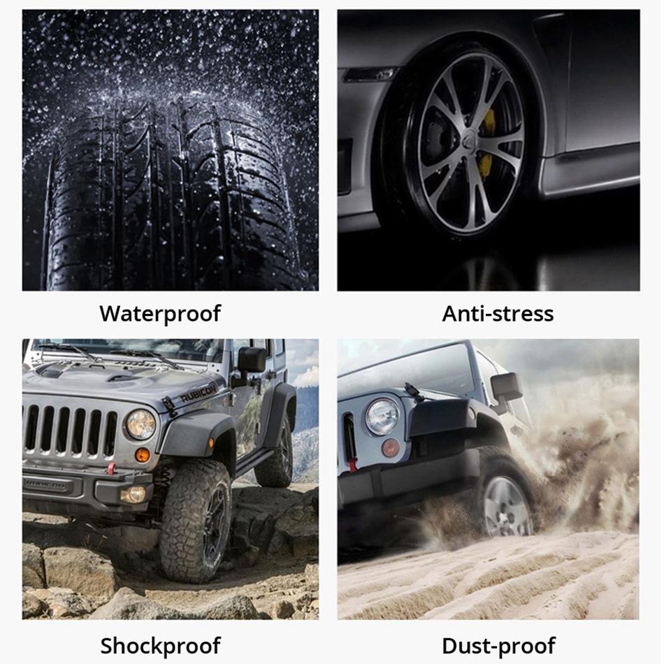 Solar TPMS Car Tire Pressure Alarm Monitor System Tyre Temp Digital Display Auto Security Alarm Systems with 4/6 sensors 8 BAR