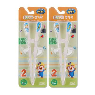 Haeho Edison Pororo Chopsticks Level 2 (left Hand) Chopsticks, Left Hand, 2 Pieces, 2 Pieces