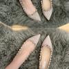 Single Shoe Women's Spring-autumn New Style Pointed-toe Versatile Low-heeled Shoes