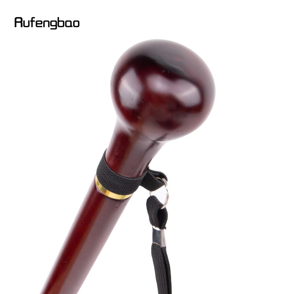 Baston de mers, rotund, tradițional, din lemn, roșu