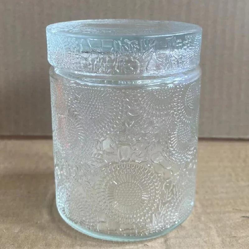 Glass Storage Jar with Lid Candle Empty Cup Storage Container Home Decoration Diy Candle Storage Box Living Room Decoration