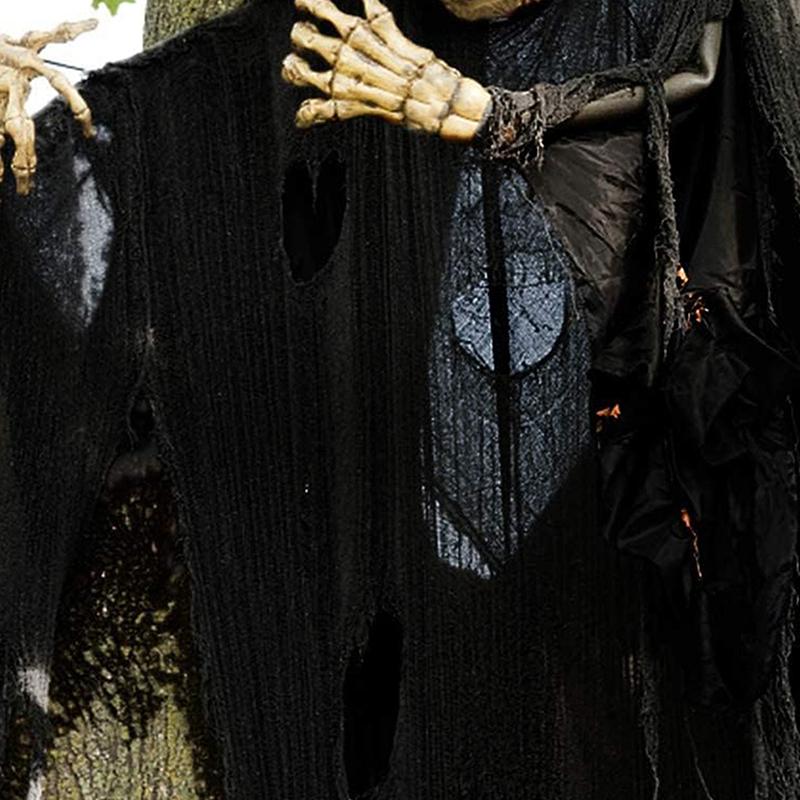 6 STÜCKE Halloween Dekoration Weiß Schwarz Gaze Tuch Gothic Spukhaus Gruselige Scary Gaze Szene Prop Halloween Party Home Decor