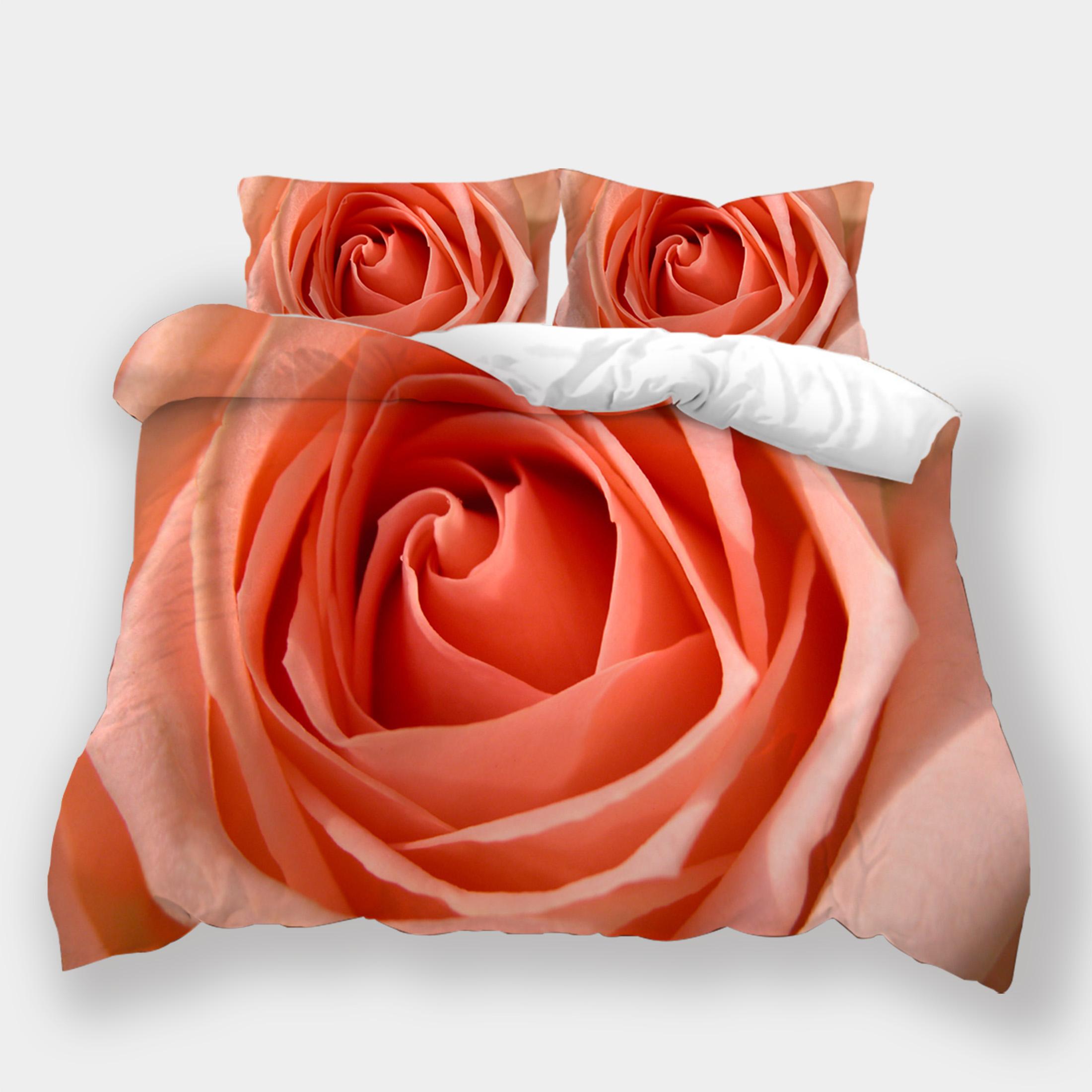 

Комплект постельного белья с цветочным рисунком, пуховые пододеяльники с растительным узором для женщин и девочек, наволочки 2/3 шт., комплект покрывал для кровати размера «king-size» с 3D-печатью Baby 100x135cm