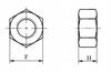 Inch Nuts 5/16 Unc Class 10 Galvanized Din 934 25 Pcs