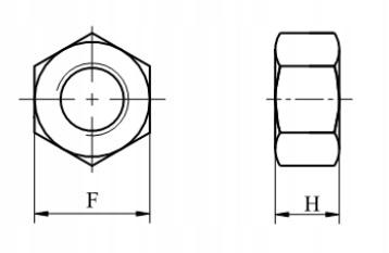 Inch Nuts 5/16 Unc Class 10 Galvanized Din 934 25 Pcs