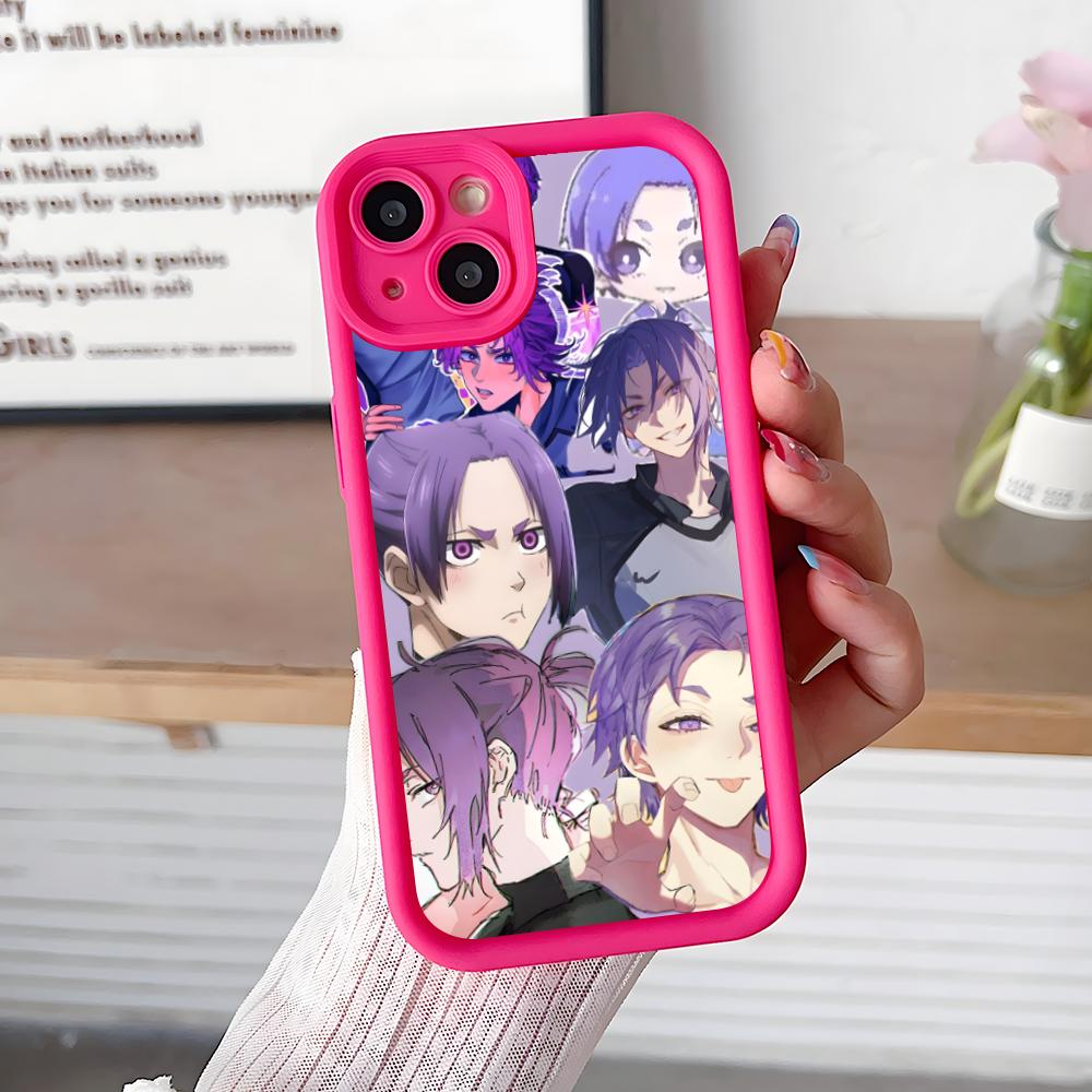 Blue Lock Reo Mikage Verdickte TPU Handyhülle für iPhone 17 16 15 14 13 12 11 Air Pro Max Plus Bunte Hülle