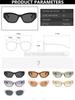 New Luxury Designer Cat Eye Sunglasses Women Men Retro Small Frame Cateye Sun Glasses Fashion Vintage Eyewear