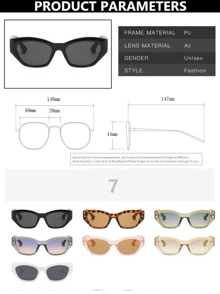New Luxury Designer Cat Eye Sunglasses Women Men Retro Small Frame Cateye Sun Glasses Fashion Vintage Eyewear