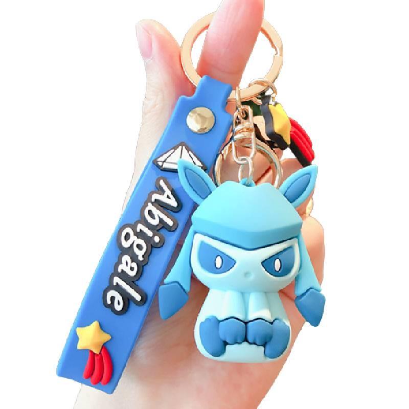 Cute Pikachu Cartoon Keychain Creative Couple Gift For Cars And Bags Jg-y082