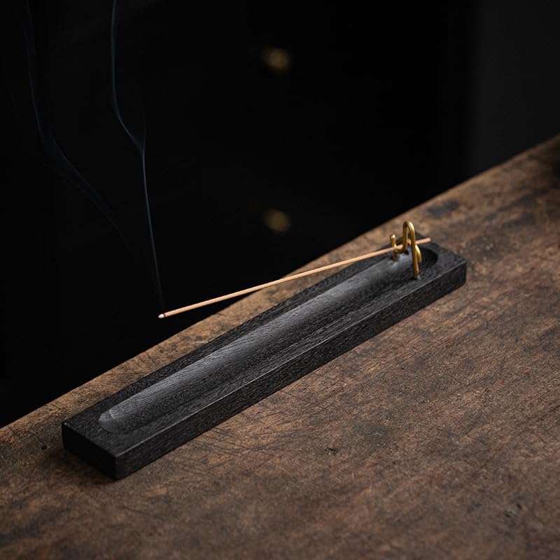 

HARGIO Stylish Incense Holder, Wooden Incense Stick Holder, Angled Design, Stylish Interior Design for Buddhist Altars, Incense Stand, Incense