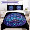 Snake Symbols Pattern Bedding,Quilt Set Quilt Cover Pillowcase Home Birthday Gift (1 * Duvet Cover + 2 * Pillowcase, Without Core)