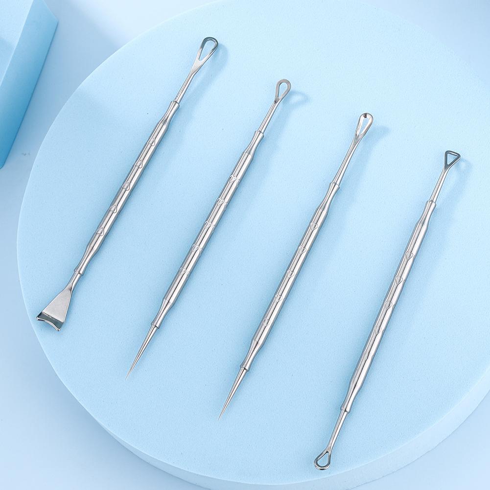 Ace pentru scule de îndepărtare a punctelor negre de puncte negre, extractor de comedon pentru curățarea porilor J9U5