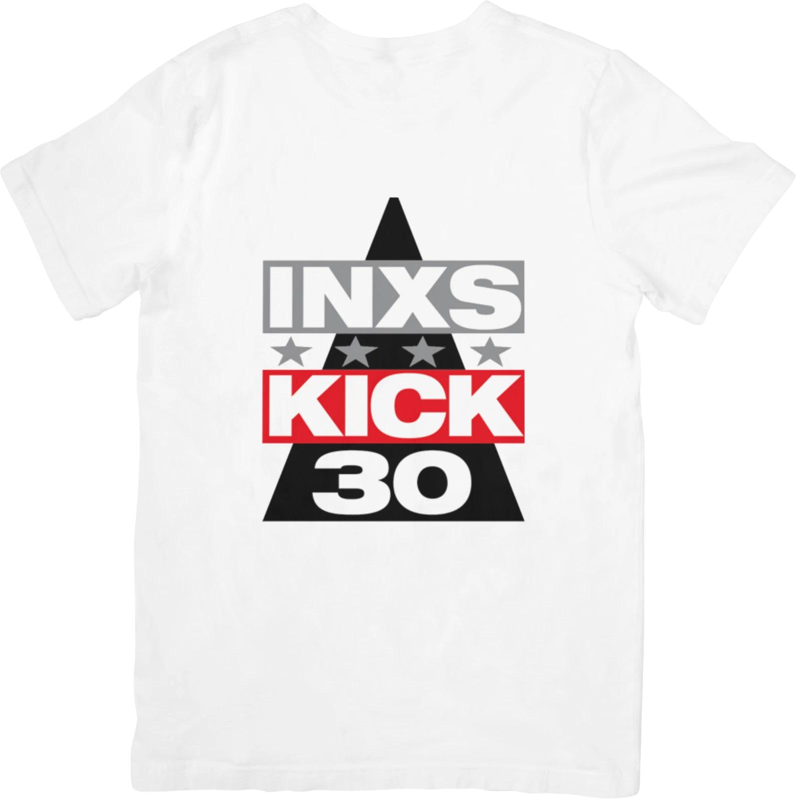 

INXS Music Футболка унисекс из качественного хлопка, белая, для мужчин и женщин. L