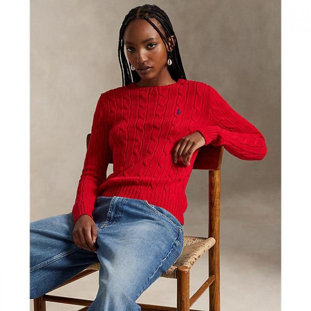 

Polo Ralph Lauren Women S Cable Knit Cotton Crewneck Sweater wmpoSwenc021517600 XS