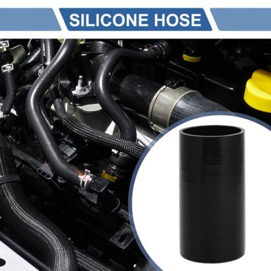 1 Pcs 63mm 248" ID 127mm 5" Length 0 Degrees Black Car Silicone Hose