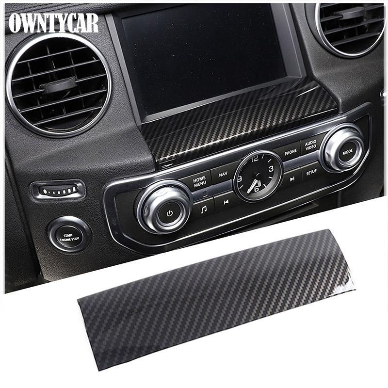 

ABS Carbon Fiber For Land Rover Discovery 4 LR4 2010-2016 Car Steering Wheel Glass Lift Armrest Box Protective cover Trim
