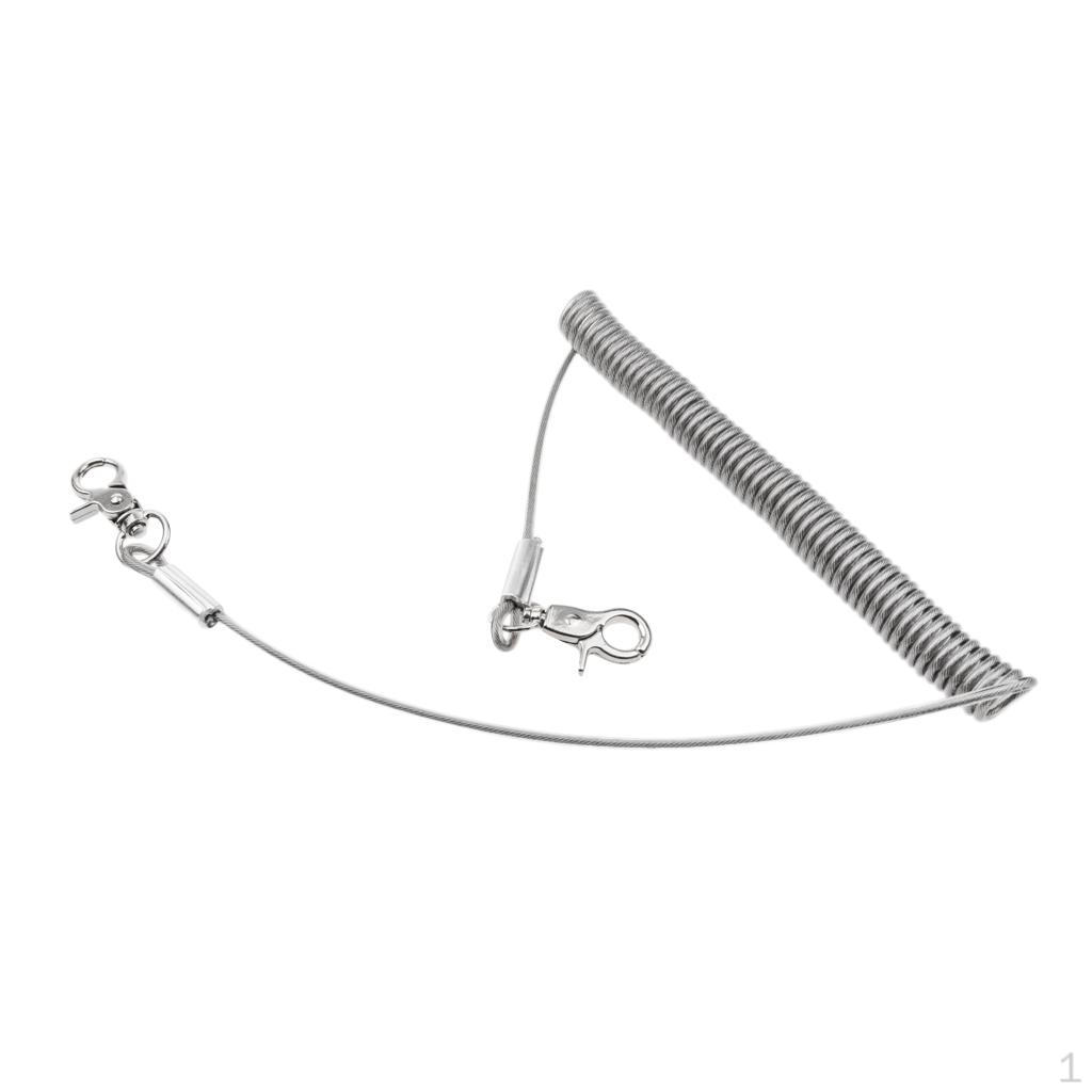 

Fishing Kayak Stainless Steel Safety Lanyard Tether With Snap Hook