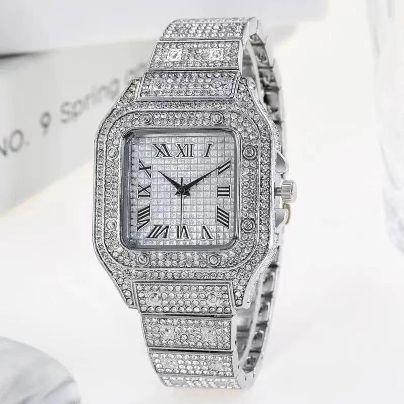2025 Fashion Watches for Men Women Iced Out Watch Man Luxury Diamond Watch Unisex Quartz Wristwatches Relojes Para Hombres