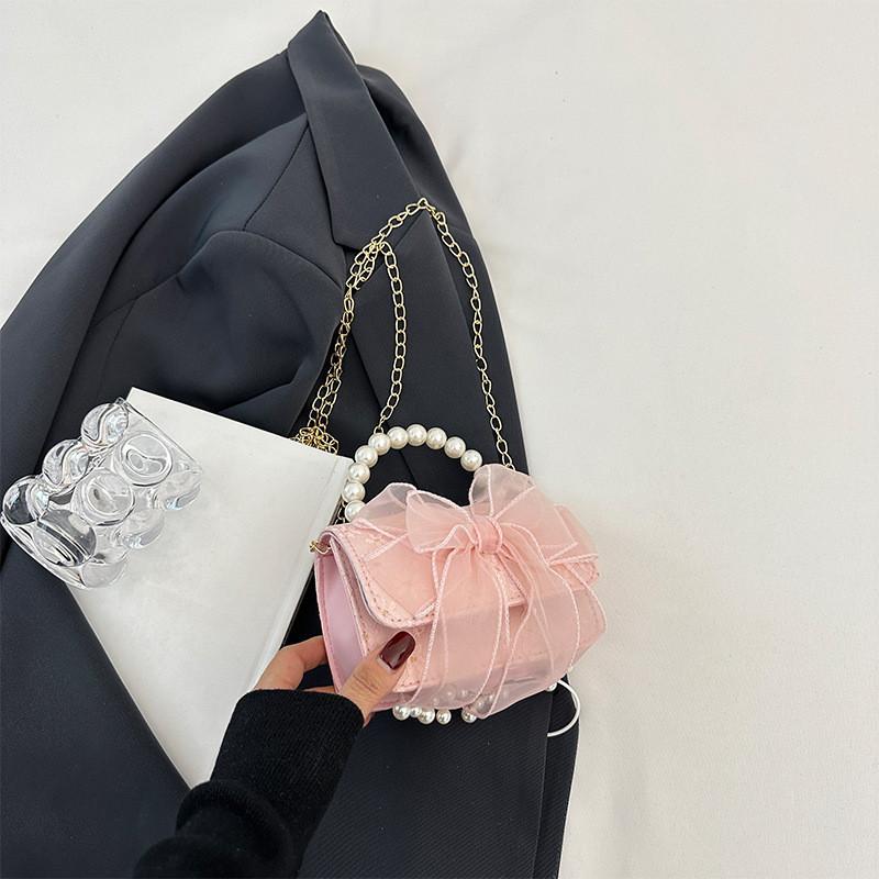 Trendy 2024 Mini Lace Coin Purse Stylish Square Crossbody Bag For Girls