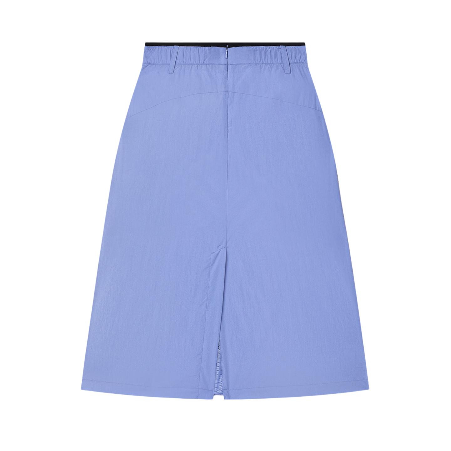 

New FILA Casual Long Skirts Women s Blue Star Flower Blue F11W424301FLB 175/74A/XL