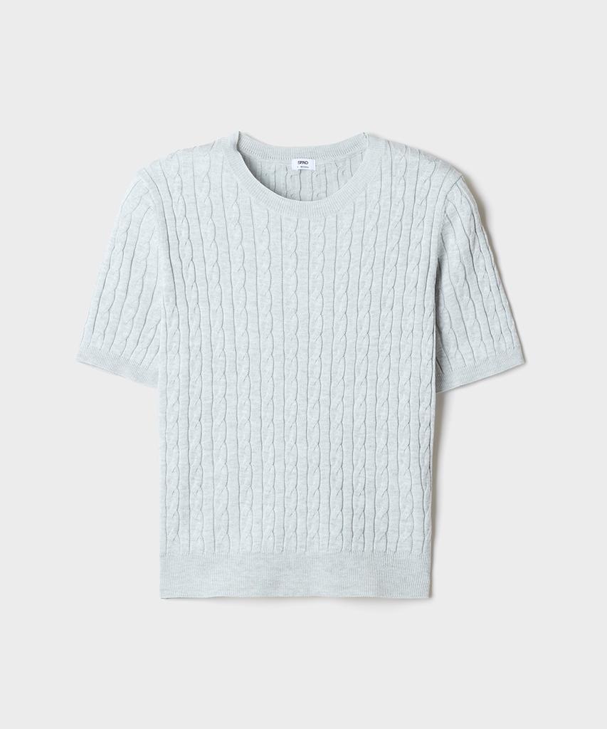 Seupao [Cool] Summer Cable Short Sleeve Knit_Spkwg24G01 (A Type)