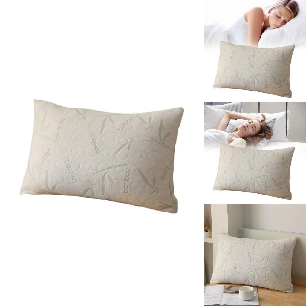 Memory Foam Hotel Pillow With Breathable Silk Knit Fabric For Restful Sleep