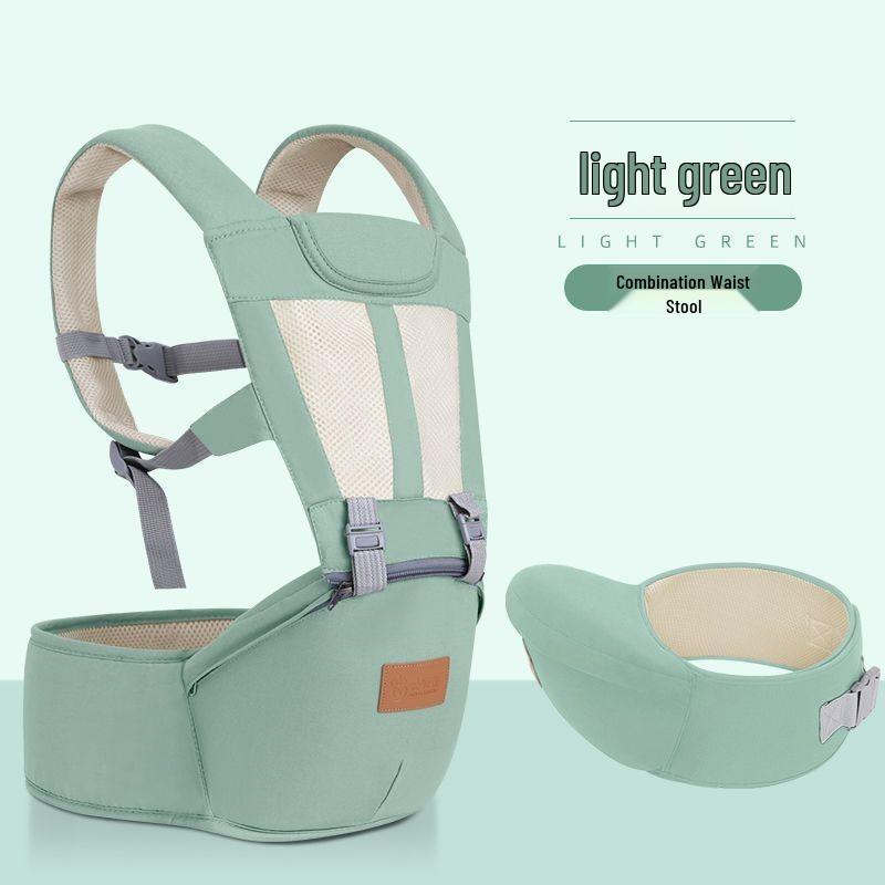 Lightweight Baby Carrier Waist Stool - Multifunctional, All-Season, Front & Back Use for On-the-Go.
