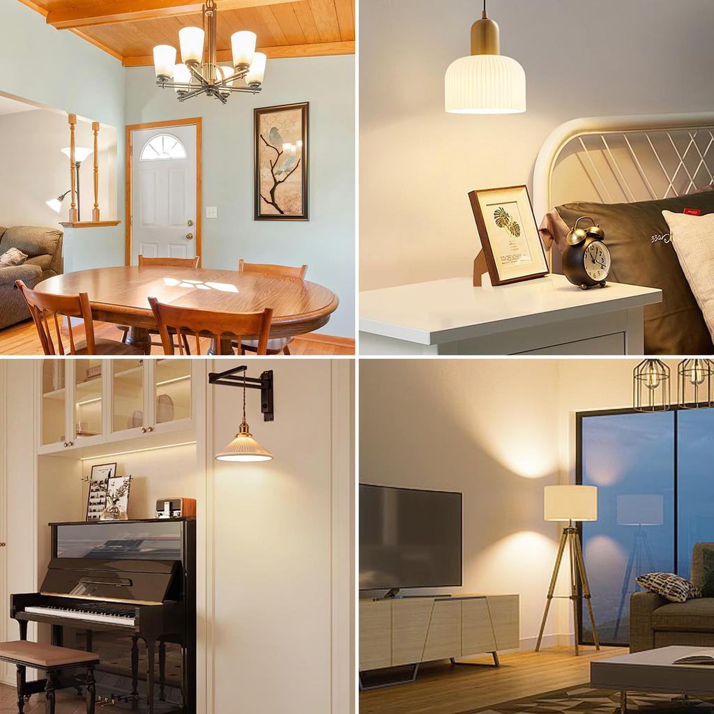 Żarówki LED WEAOSJZ, Odpowiednik 100W, Białe światło dzienne, Średnica podstawy 26 mm, Szeroki rozsył światła, Wysokie odwzorowanie barw, Oszczędność energii, Opakowanie 6 sztuk,