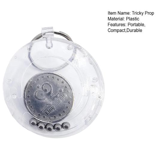 Магічний Ключниця-Головоломка Втеча Монети Легко Носити 1,9 Дюйма Трюк Зникнення Монети для Початківців Портативне Кільце для Підвішування Весела Магічна Іграшка Подарунок