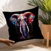 Animals Rainbow Dog Sea Otter Elephent Pillow Case Sofa Decorative Home Double-sided Printing Short Plush Cushion Pillow Cover