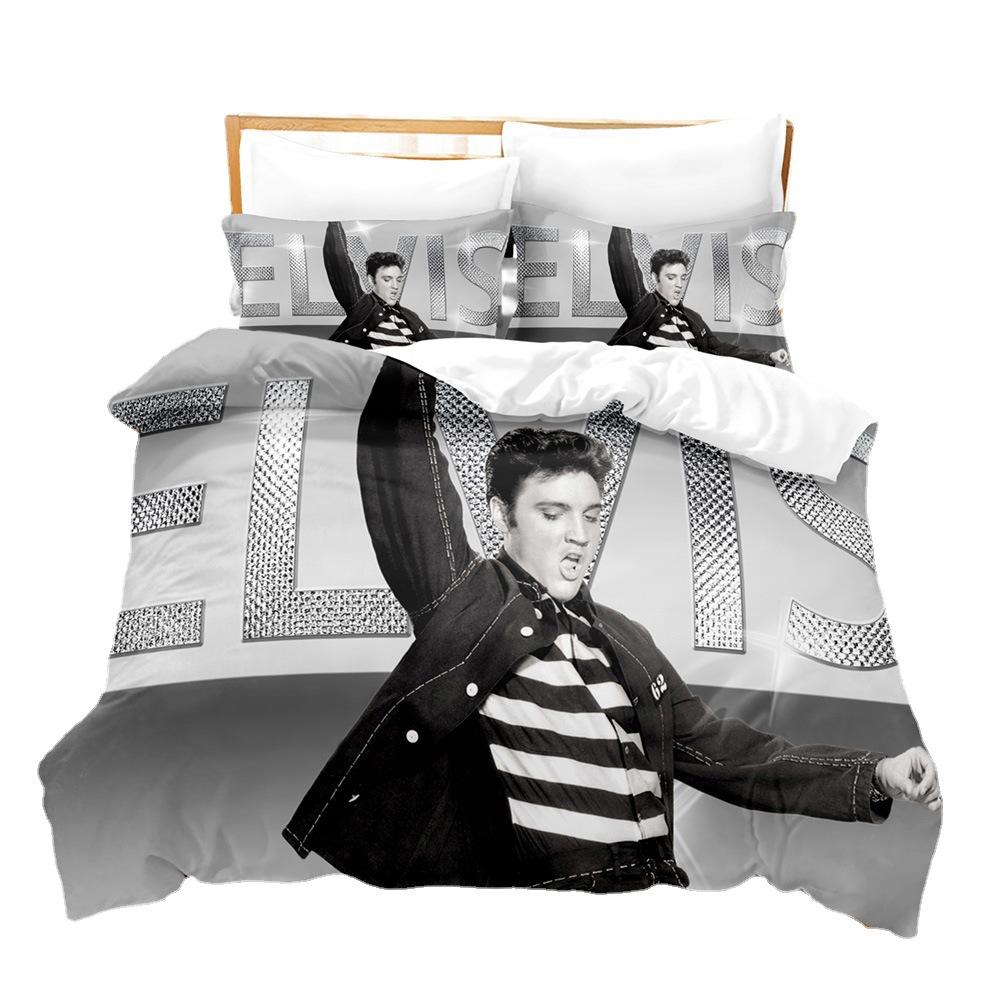 Elvis Presle Digital Printing Three-Piece Set