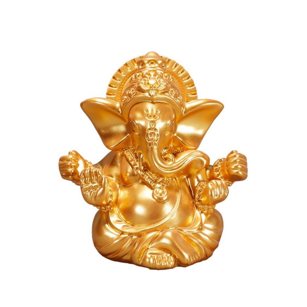 Decorative Ganesha Buddha Statue Handicraft Rresin Ganesha Ornaments  Car Decor