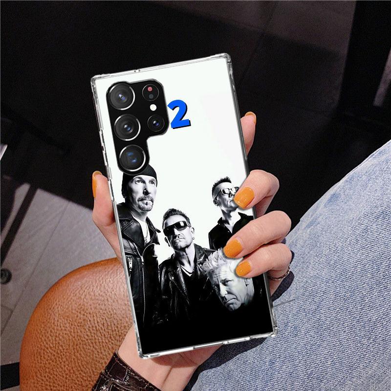Band U-U2 Rock Phnoe Case for Samsung Galaxy S26 S25 Edge S23 S24 Ultra S22 Plus S21 S20 FE Unique Cover Soft Coque Galaxy S25 S